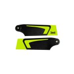 1st-RC Tail Blades CFK 90mm (Yellow)