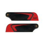 1st-RC Tail Blades CFK 105mm CP (Red)