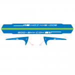 Goosky S2 Legend Tail Boom and fin sticker (3 sets, Blue)