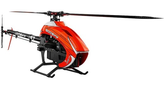 Goosky RS7 with Azure blades Orange/Black (streamlined canopy)
