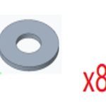 GT040189 Goosky Main Blade Grip Washers