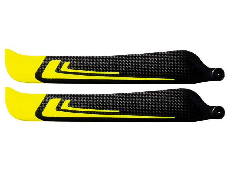 1st-RC Main Blades CFK 195mm FBL (Yellow) - Image 2
