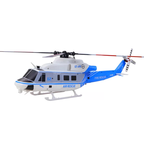 Goosky E2 - GPS Blue/White Version Scale Model RTF helicopter Mode 1 packed in carry case