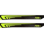 1st-RC Main Blades CFK 700mm FBL Agility (Yellow)